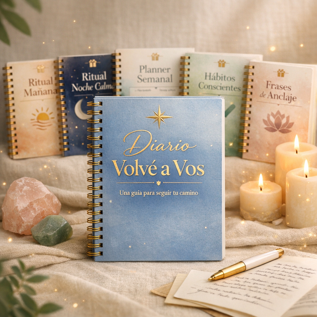 Diario Volvé a Vos | Guía espiritual para claridad, foco y calma diaria